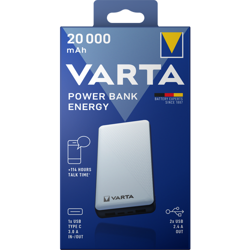  Varta Powerbank eksterna baterija Energy 20000mAh slika 1