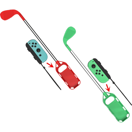 Nintendo Golf palice za Nintendo Switch,Super Mario,par,crvena/zelena - Golf Grips For Nintendo Switch, set slika 2