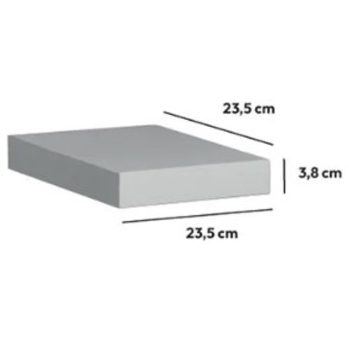 FIVE ZIDNA POLICA 23,5X23,5X3,8CM MDF/DRVO BELA 138952B slika 2