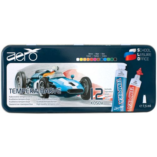 Aero Tempera 7,5 ml tubice, 12 kom u limenoj kutiji - Design Formula1 9201-2212  slika 1