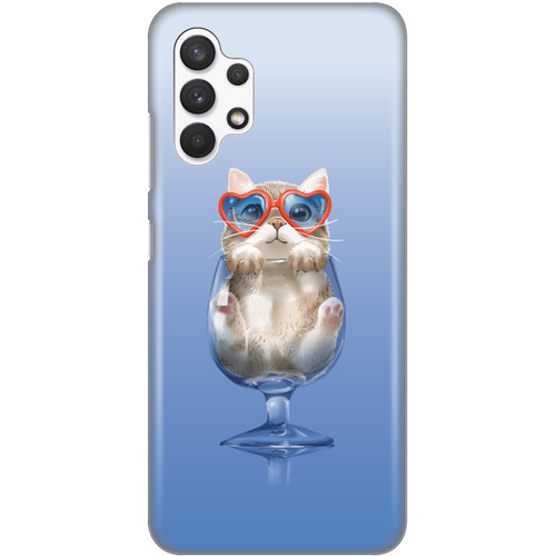Torbica Silikonska Print za Samsung A325F Galaxy A32 4G Funny Cat slika 1