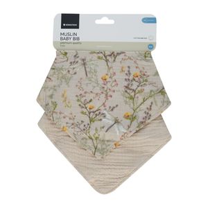 Kikka Boo muslin podbradak set 2kom Secret Garden Beige