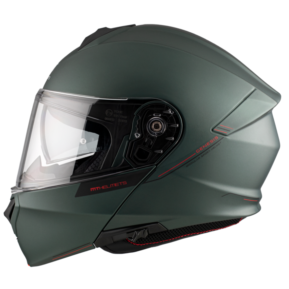 MT Helmets vizir za moto kacigu Genesis SV Solid A6 Matt Green slika 1