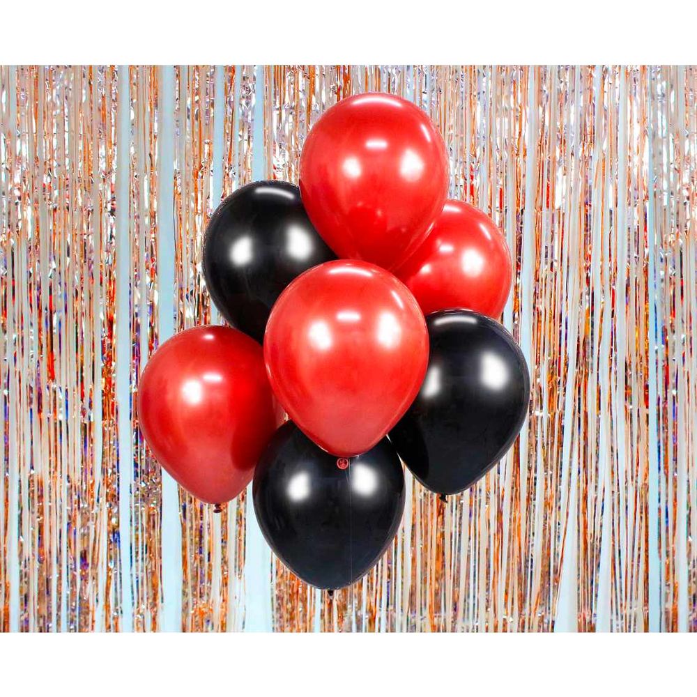 Buket balona Bb-Ccz7, Crveno & Crno, 30 cm, 7/1 slika 2