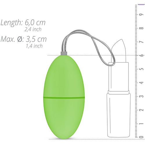 Vibracijsko jaje Easytoys - s daljinskim upravljačem, zelena slika 6