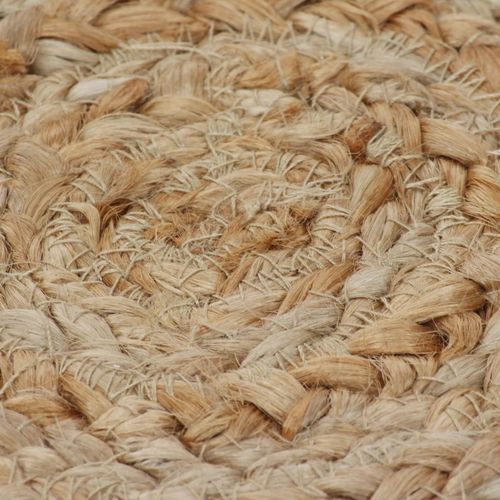 Ukrasni pleteni tepih od jute 150 cm okrugli slika 11
