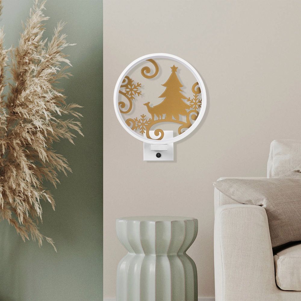 Zidna lampa XMAS27 White Gold slika 2