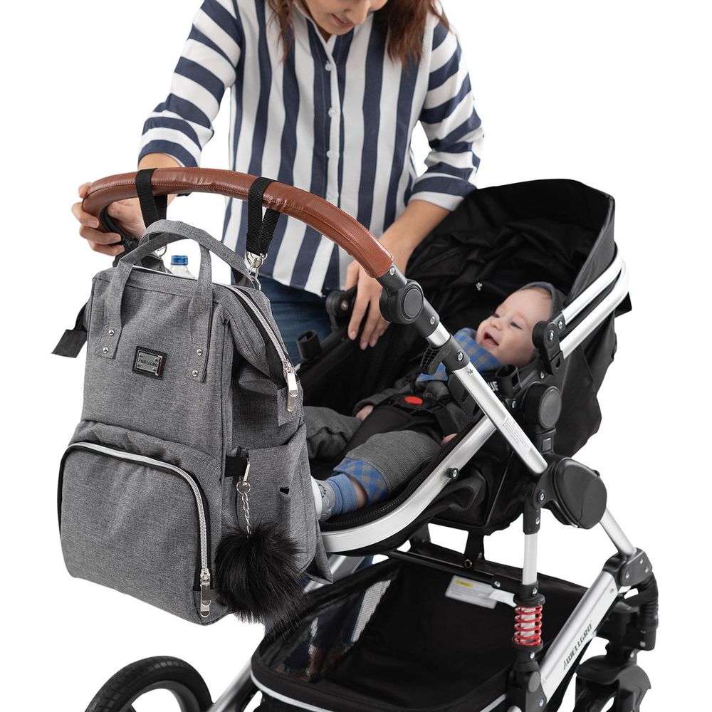 Torba za pelene Anne Bebek - Siva slika 4