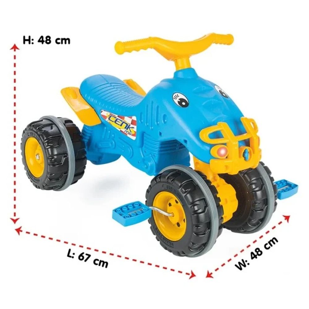 Pilsan Quad na pedale ATV 07-810, Plavi slika 3