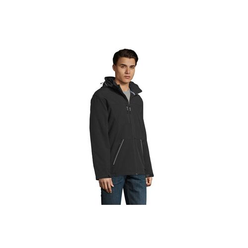 ROCK MEN softshell jakna - Crna, L  slika 3