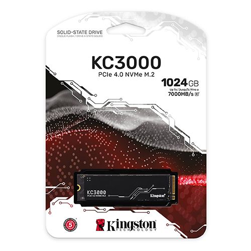 Kingston SSD KC3000 1024GB M.2 NVMe crna slika 3