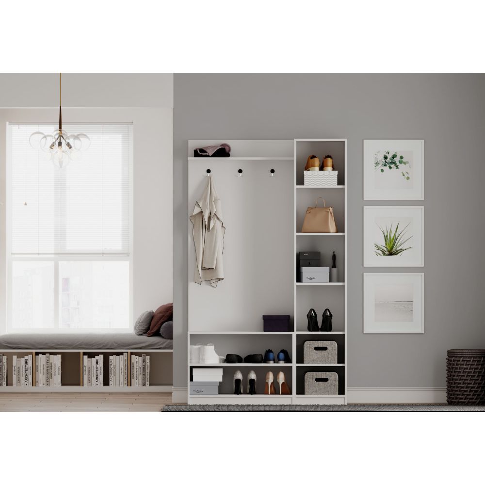 Hall Stand Rb-054 u Mat Bijeloj Boji slika 3