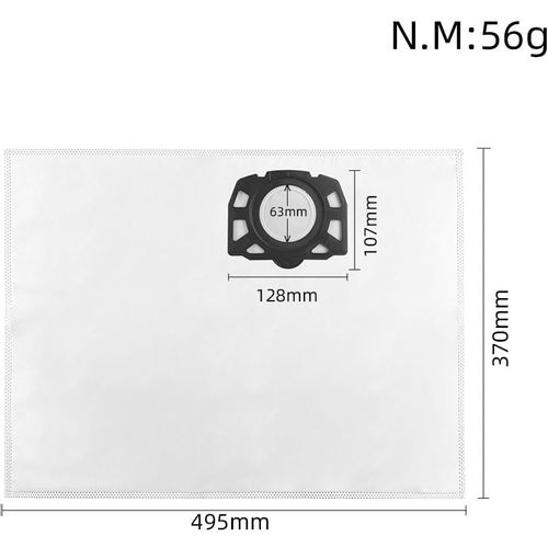 Vrećice za usisavače kompatibilne s KÄRCHER KFI 357, 2.863-314.0, WD3, WD 2 PLUS, SE 4001 (ANB302KM) slika 2