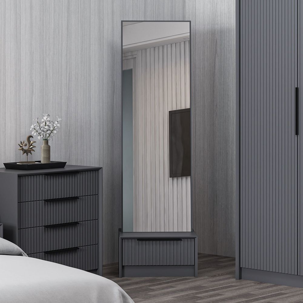 Sto za šminku "Kale Luxe Soft - 4803" - boja: Antracit slika 2