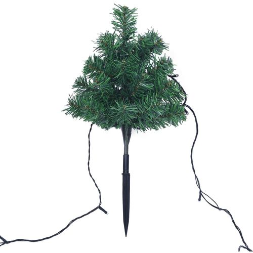 Božićna drvca za stazu 6 kom tople bijele LED žarulje 45 cm PVC slika 4