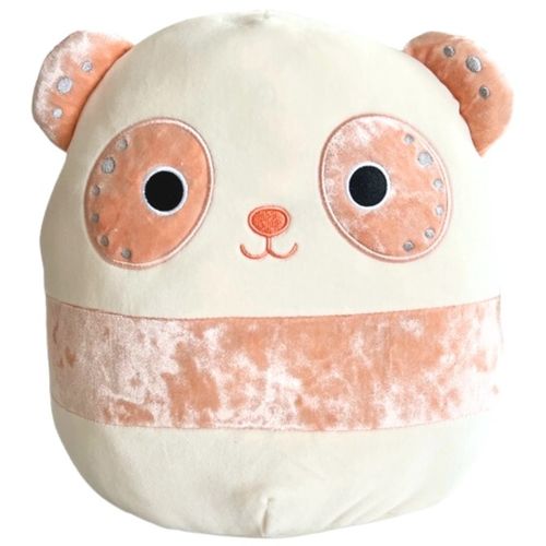 Squishmallows 30cm - bee - baršunasta panda boje breskve s ušima boje breskve slika 1