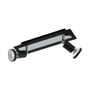 Eglo Sarria Reflektor sa 2 Svjetla, LED, GU10, 2x5W, 2x400lm, Krom/Crna