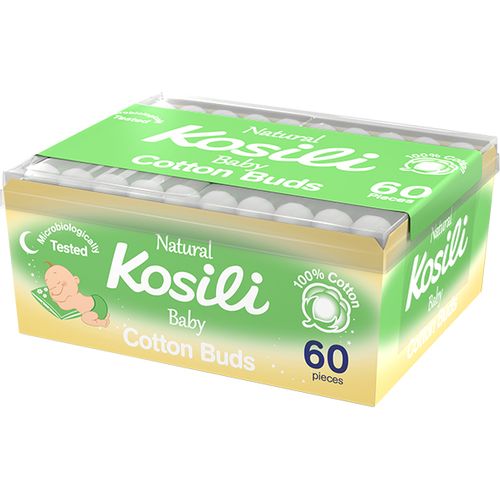 KOSILI All Natural baby štapići za uši 60kom slika 1