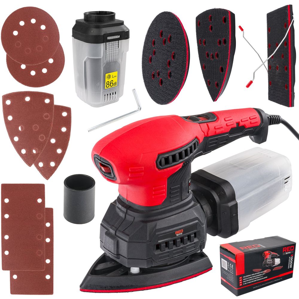 Ekscentrična oscilacijska brusilica 125 mm 1300 W 3u1 – RTSMO0060 slika 1