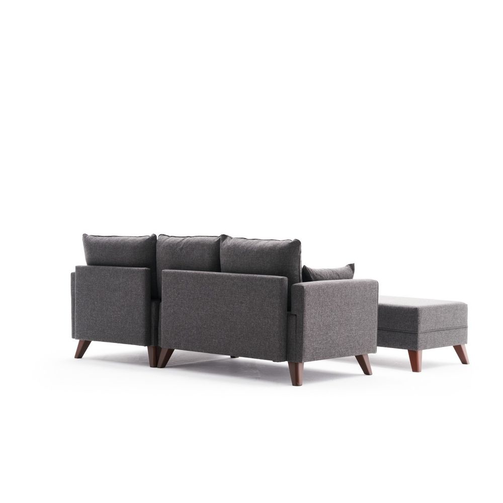 Bella Mini Ugao Sofa Desno - Antracit Trosjed na Razvlačenje slika 7