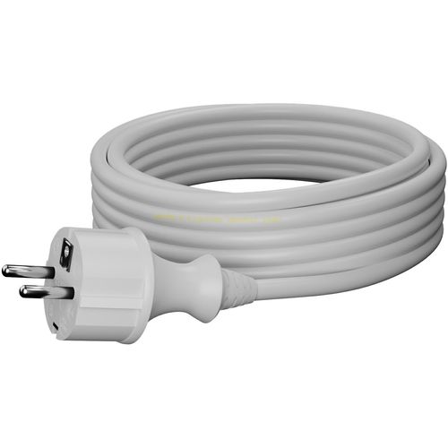 AWTools kabel s utikačem 3m 2x1,0 bijeli H05VV-F slika 4