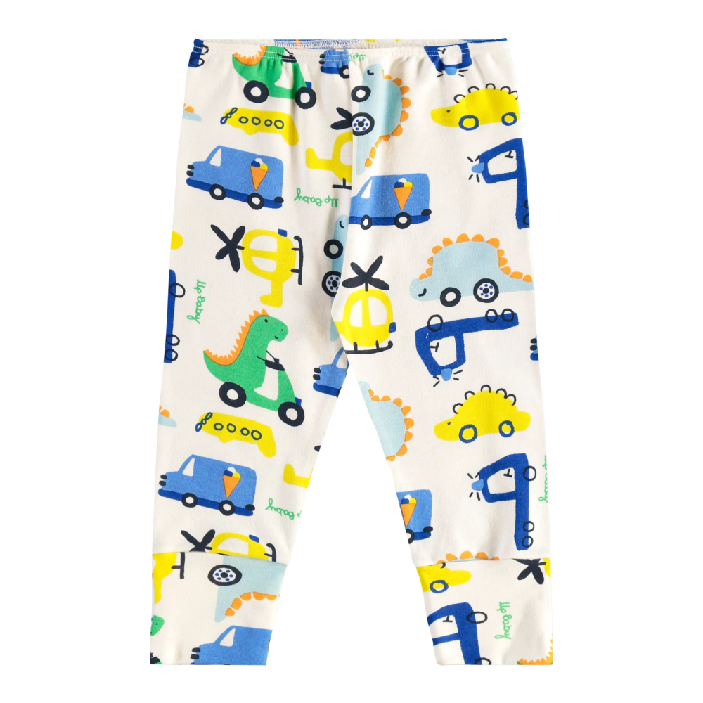 UP Baby donji dio pidžame za bebe Dino, 67 cm slika 1