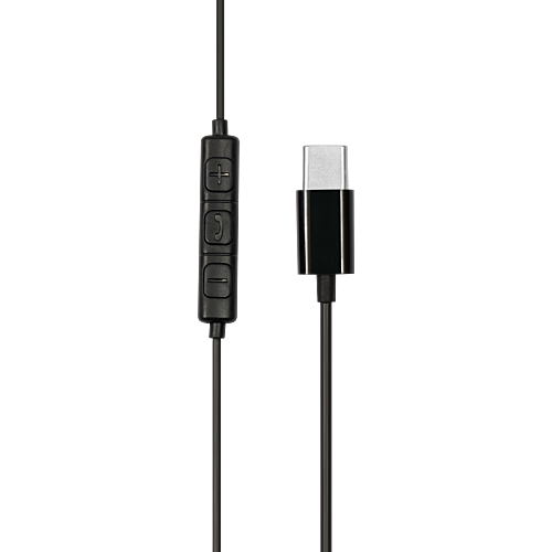 STREETZ slušalice HL-W110 na žicu USB-C priključak CRNE slika 2