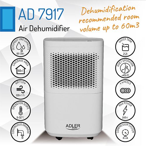 Adler dehumidifier with 2.2L AD7917 compressor slika 5