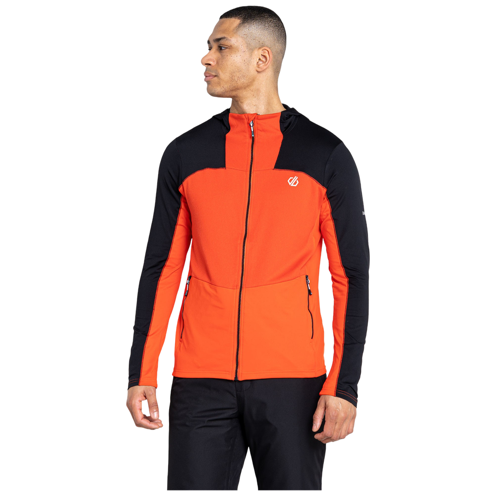 Dare2B Muški duks na kopčanje Revive II CoreStr, Infrared/Black slika 1