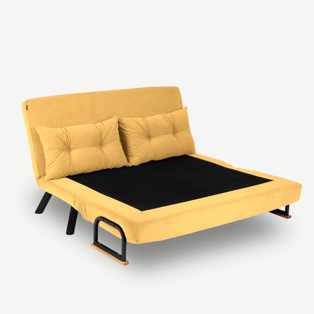 Dvosjed 'Sando 2-Seater' u Boji Senfa - Sofa koja se Pretvara u Krevet slika 3