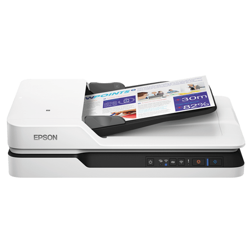 Epson B11B244401 Scanner WorkForce DS-1660W, Flatbed A4, ADF (50 pages), 25 ppm, WiFi, USB 3.2 slika 1