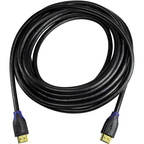 LogiLink HDMI priključni kabel HDMI A utikač, HDMI A utikač 3.00 m crna CH0063 audio povratni kanal (arc), Ultra HD (4K) HDMI s eternetom, pozlaćeni kontakti HDMI kabel slika 3