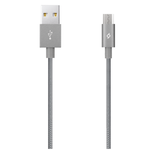 Ttec Kabel - Micro USB to USB (1,20m) - Grey - Alumi Cable slika 1