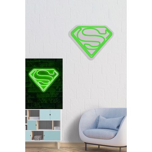 Wallity Ukrasna plastična LED rasvjeta, Superman - Green slika 3