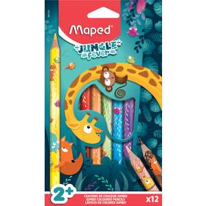Maped Bojice drvene 12/1 jumbo JUNGLE