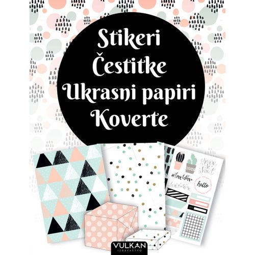 Stikeri, čestitke, ukrasni papir, koverte slika 1