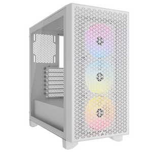 Corsair kućište 3000D RGB Airflow White Tempered Glass Mid-Tower