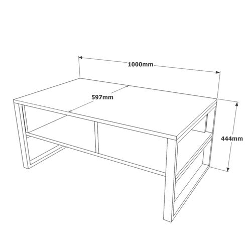 Hanah Home ML34-RG Silver Coffee Table slika 6