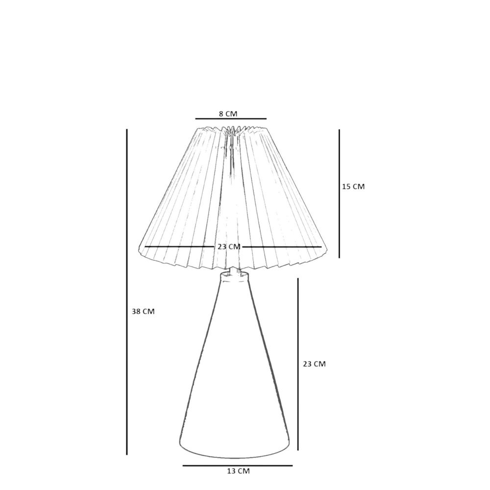 Opviq Stolna lampa 798, krem, orah slika 5