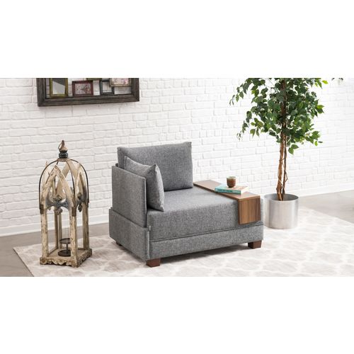 Atelier Del Sofa Sofa, Sivo, Fly Armchair Left - Grey slika 4