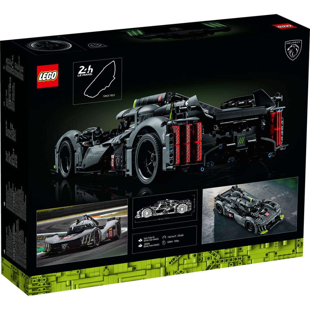 LEGO 42156 PEUGEOT 9X8 24H Le Mans Hybrid Hypercar slika 7
