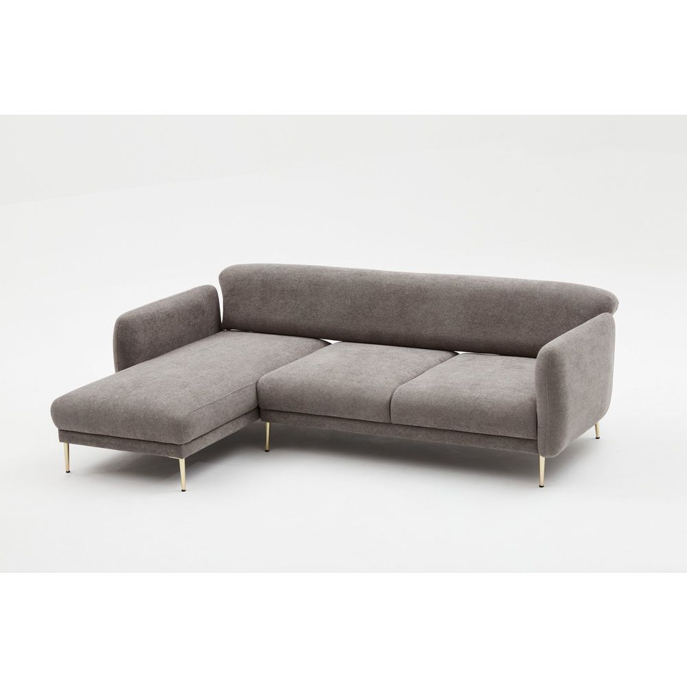 Simena Lijevi - Sivi Zlati Kutni Sofa-Krevet slika 7