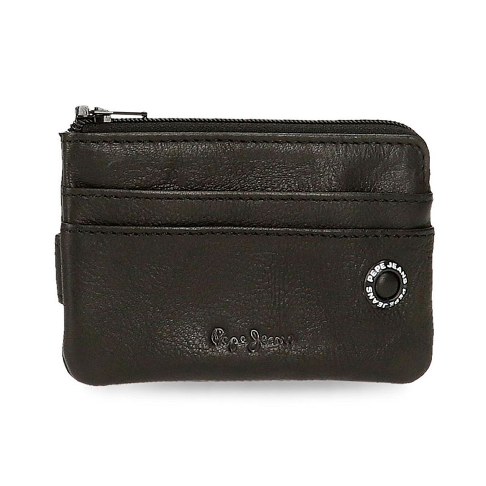 Pepe Jeans kožni novčanik 11 cm Badge 7370131, crni slika 1