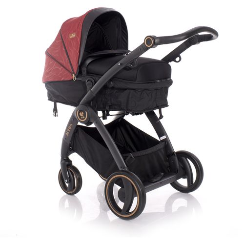 LORELLI ADRIA Kolica Black/Red 2u1 SET: Košara + Putna Torba + Zimska Navlaka (do 15 kg) slika 2