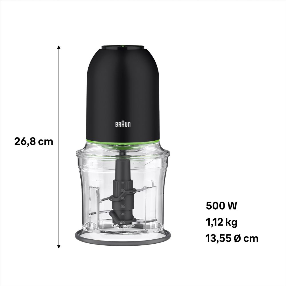 Braun Mini sjeckalica MultiPractic 3 CH3011BK / 500 W slika 4