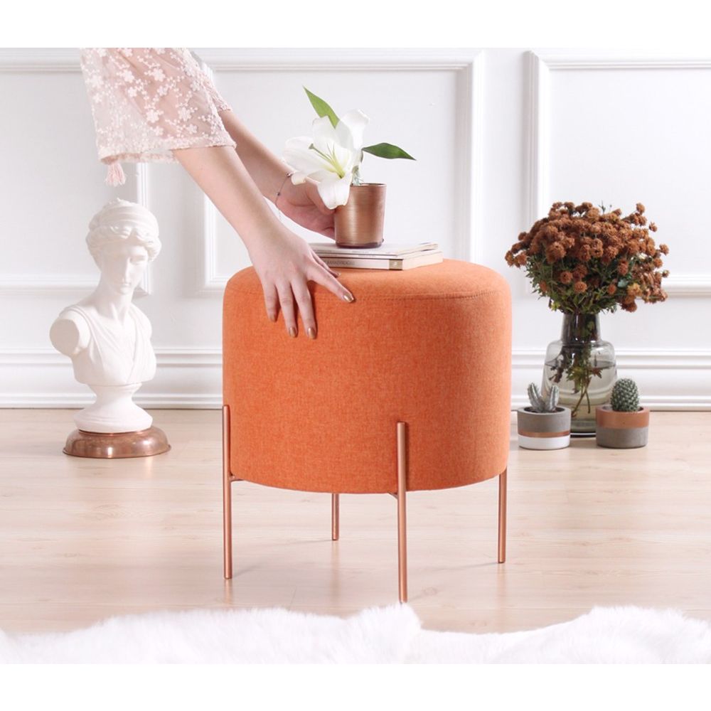 Copper 42 - Narandžasti Pouf slika 4