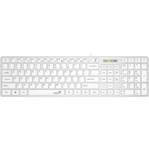 GENIUS SlimStar 126 USB US bela tastatura slika 1