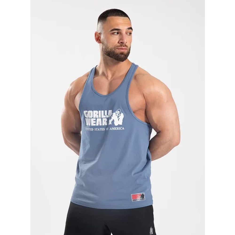 Gorilla Wear CLASSIC Majica bez rukava, Plavo/Siva slika 1