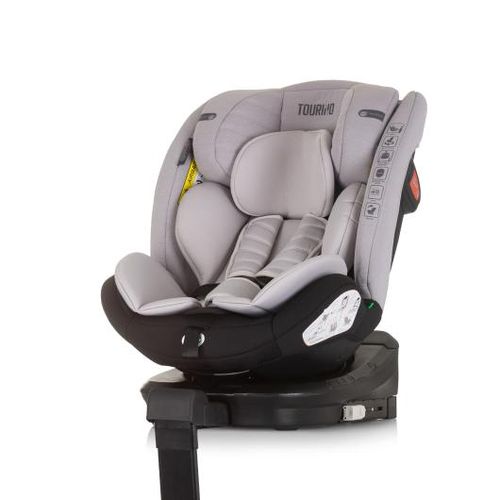 Chipolino autosjedalica I-SIZE 40-150 cm ISOFIX 360 "TOURINO" ash grey slika 1