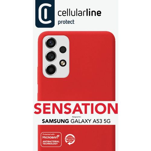 Cellularline Sensation silikonska maskica za Samsung Galaxy A53 5G crvena slika 3